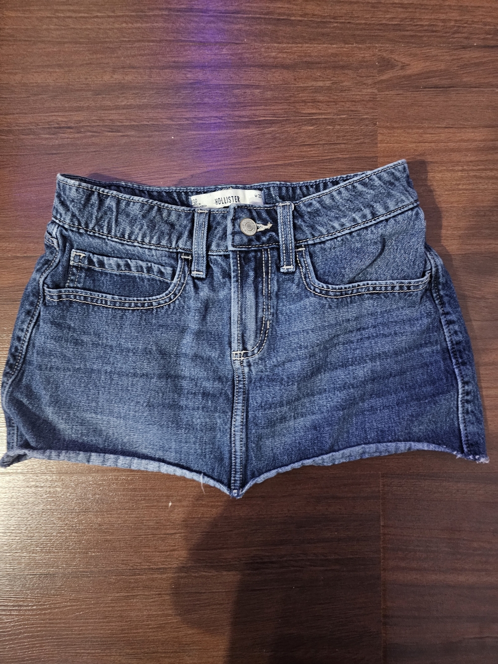 Hollister Blue Denim Mini Skirt